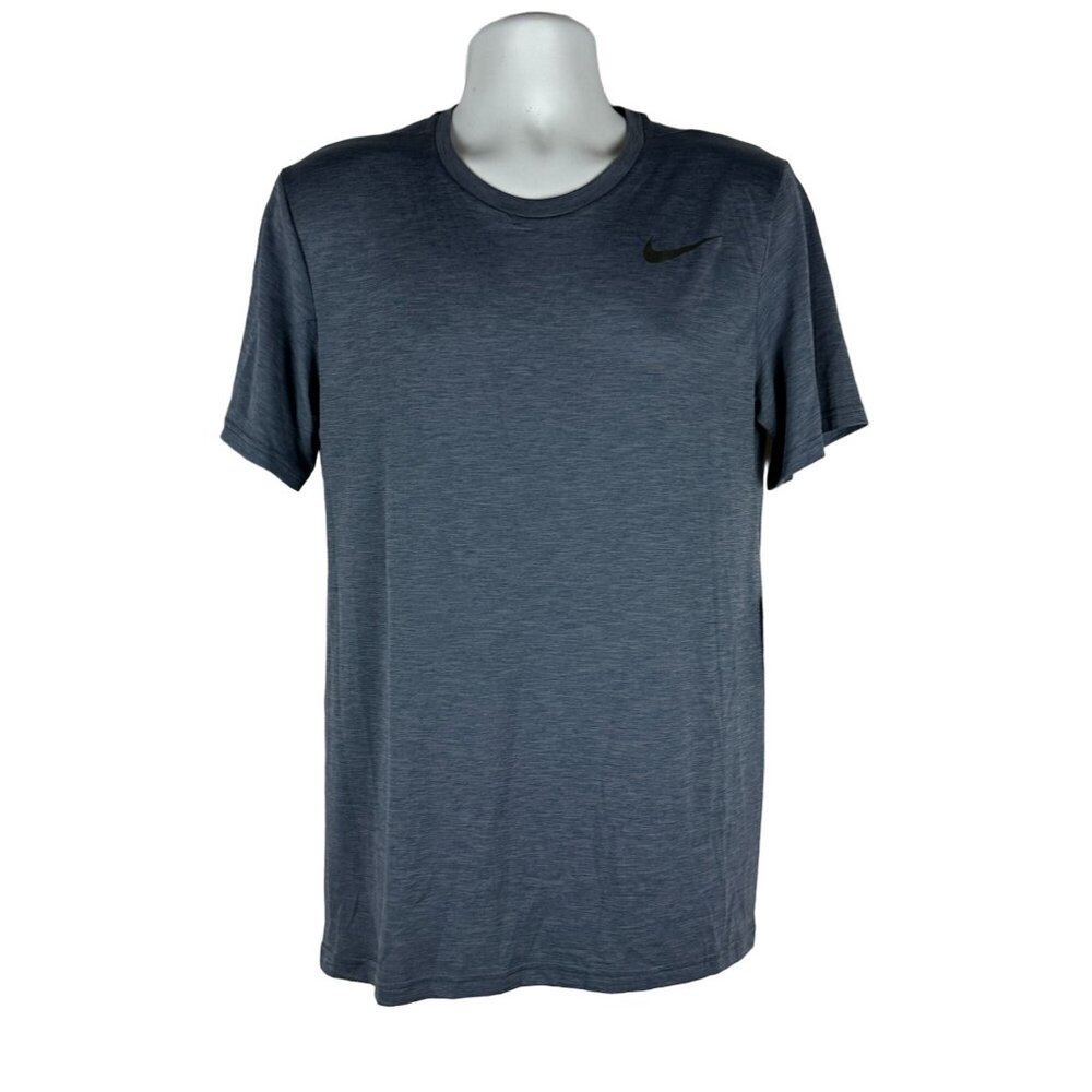 Nike Dri-Fit Breathe Mens Training T-Shirt Size M Blue NEW
